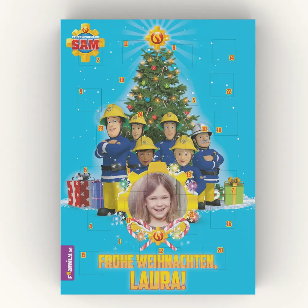 Personalisierter Adventskalender Feuerwehrmann Sam