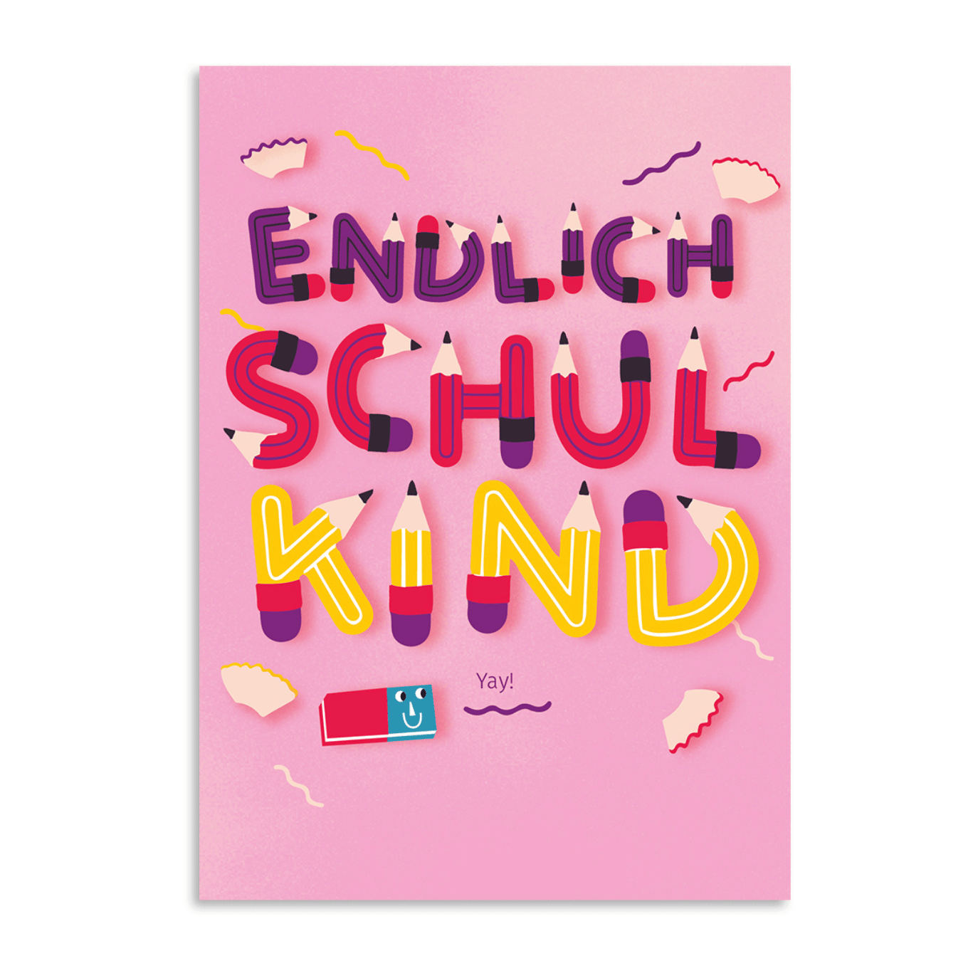 Grußkarte "Endlich Schulkind!"
