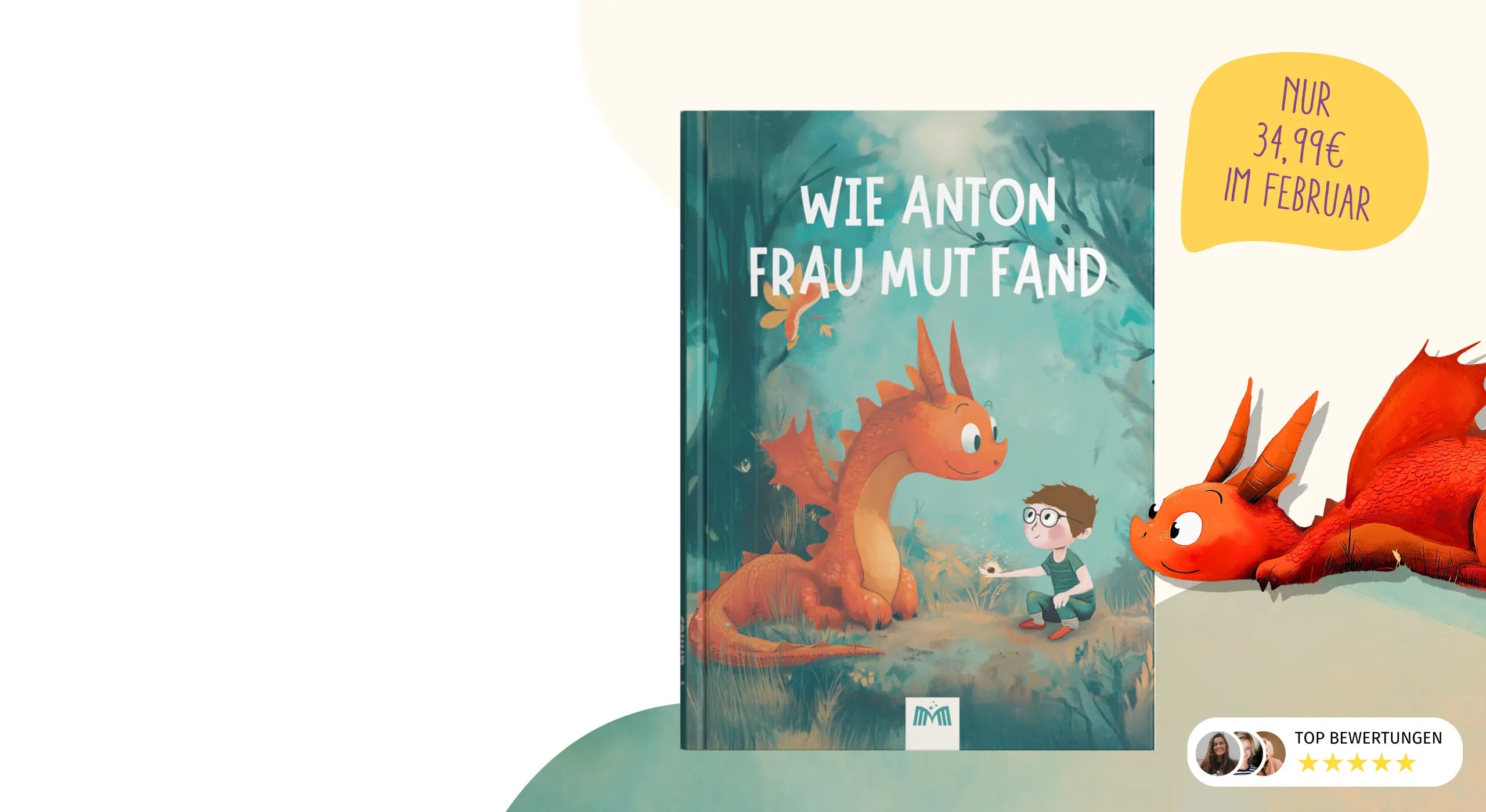 Das Cover des Mutbuchs mit einer Grafik des Mutdrachen Loki. Reduziert im Februar