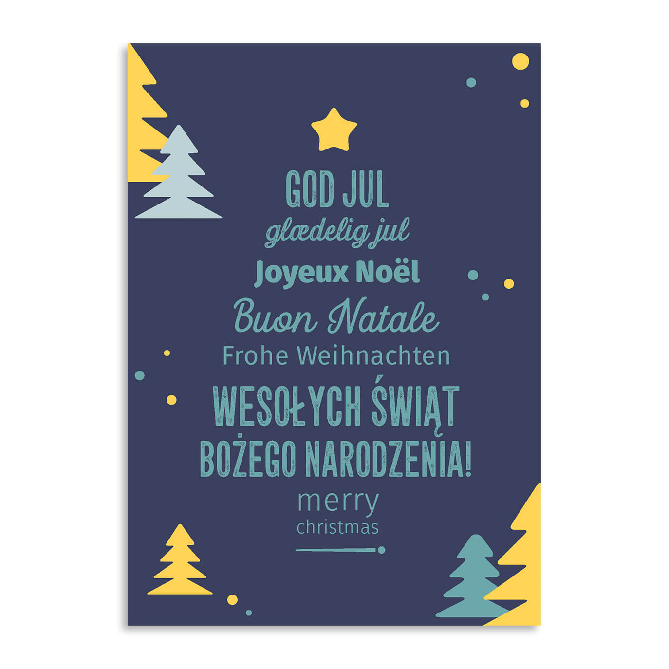 Grußkarte "Christmas wishes"