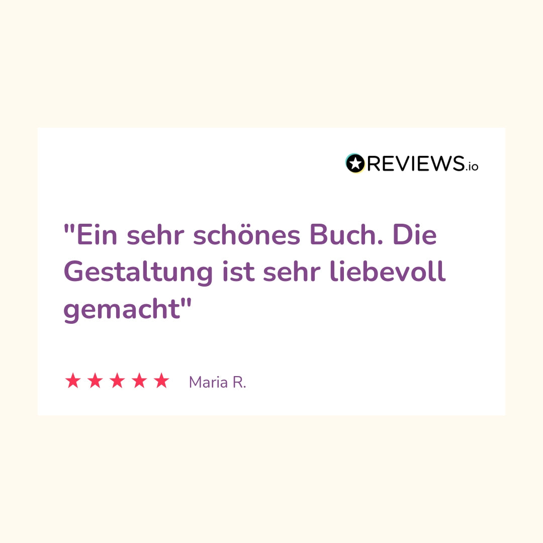 Produktbewertung: "Ein sehr schönes Buch. Die Gestaltung ist sehr liebevoll gemacht"