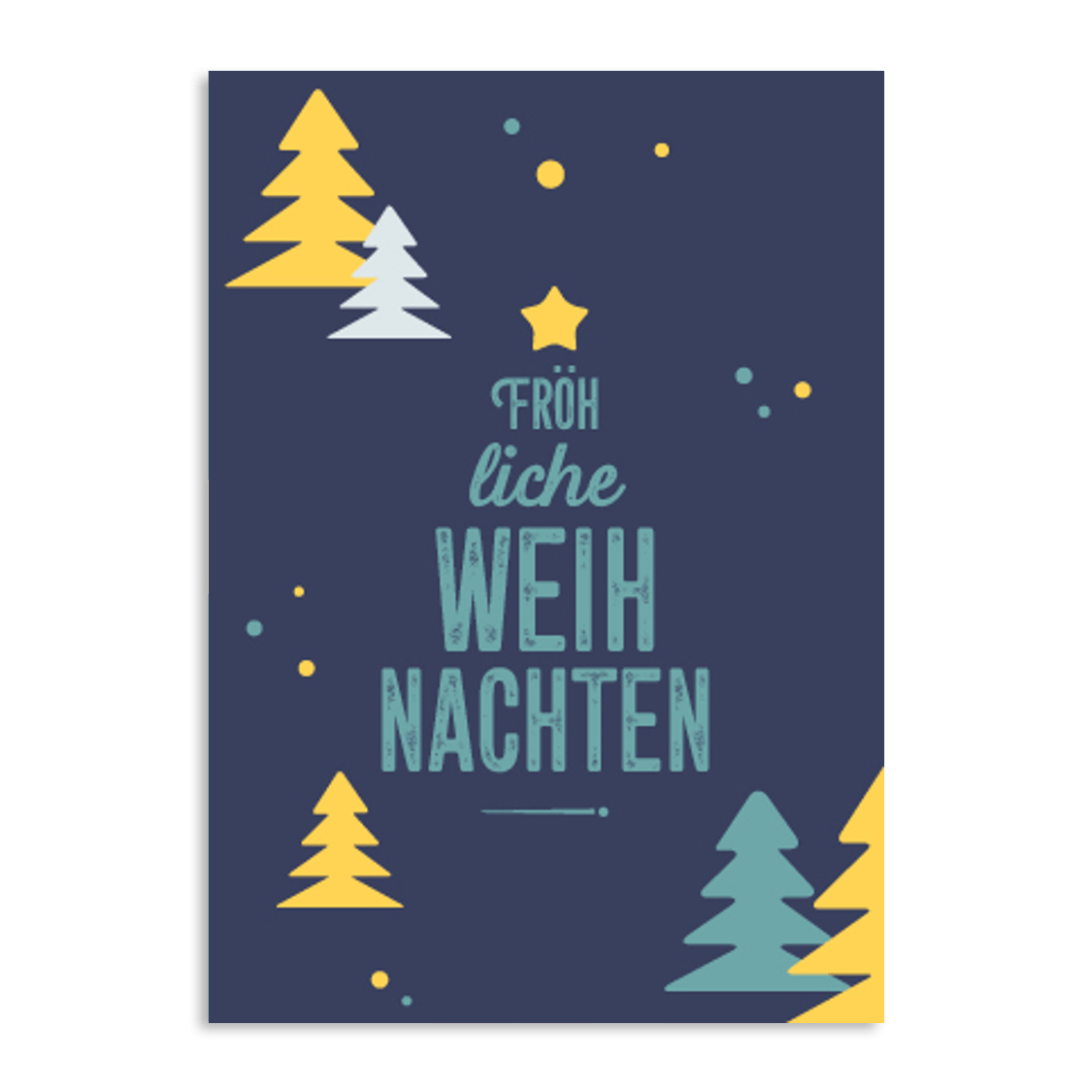Grußkarte "Fröhliche Weihnachten"