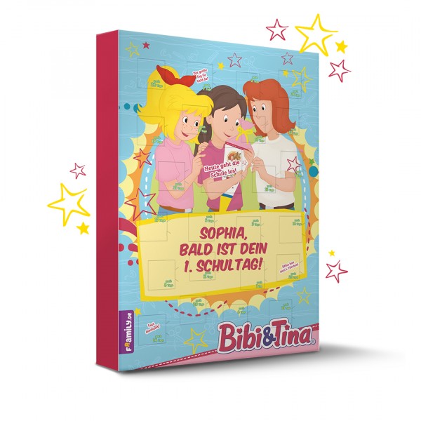 Bibi & Tina Schulstart-Kalender personalisiert
